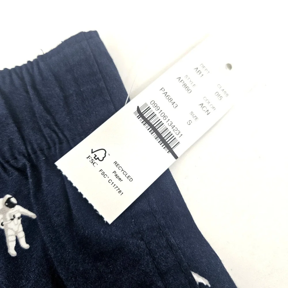 J. Crew Men's Printed Boxer Shorts Astronaut Print Size Small AP860
